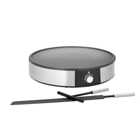 WMF Lono Crêpes Maker elektrisch – Crêpesmaschine 1.600 W mit 33 cm Antihaft-Platte, Teigverteiler und Wender, stufenlose Temperaturregelung, spülmaschinenfeste Teile, gut für herzhafte Crêpes