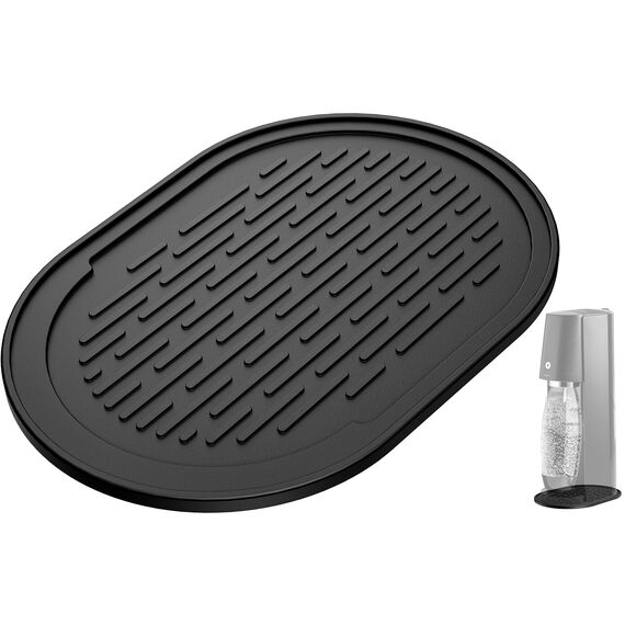 Aissom Exklusives Silikonmatte kompatibel mit SodaStream Terra und E-Terra, perfektes Abtropfmatte Silikon, rutschfest, Stabil, Tropfmatte, Zubehör für Sodastream (Für Terra/E-Terra)