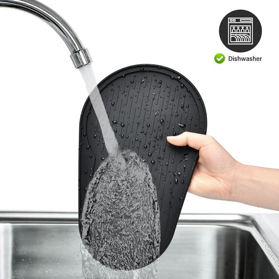 Aissom Exklusives Silikonmatte kompatibel mit SodaStream Crystal3.0, perfektes Abtropfmatte Silikon, rutschfest, Stabil, Tropfmatte, Zubehör für Sodastream (Für Crystal 3.0)