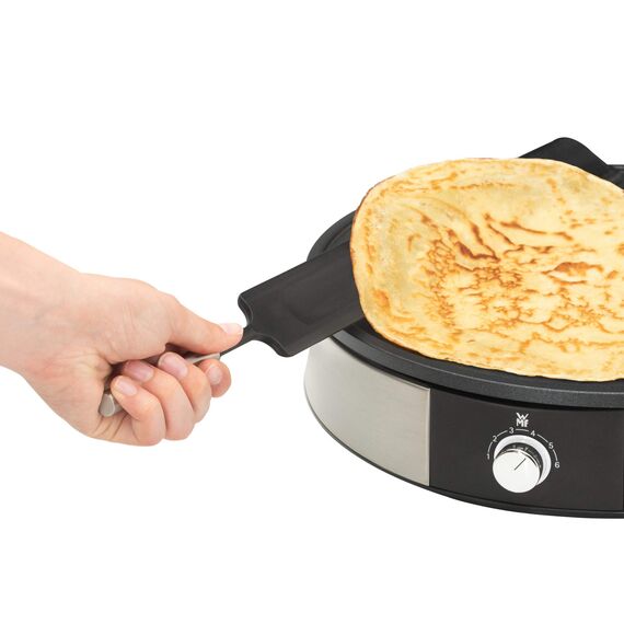 WMF Lono Crêpes Maker elektrisch – Crêpesmaschine 1.600 W mit 33 cm Antihaft-Platte, Teigverteiler und Wender, stufenlose Temperaturregelung, spülmaschinenfeste Teile, gut für herzhafte Crêpes