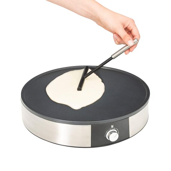 WMF Lono Crêpes Maker elektrisch – Crêpesmaschine 1.600 W mit 33 cm Antihaft-Platte, Teigverteiler und Wender, stufenlose Temperaturregelung, spülmaschinenfeste Teile, gut für herzhafte Crêpes