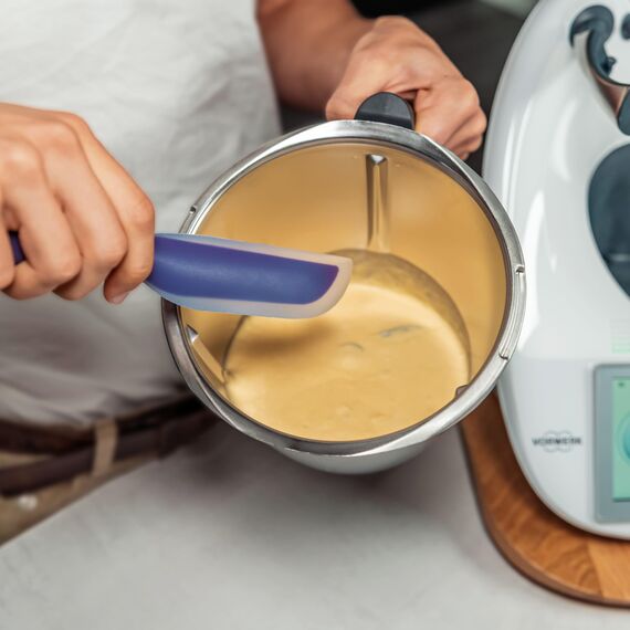 Wundermix - WunderSpatel® Biegsamer Spatel • Spachtel ideal für deine Küchenmaschine • Als Schaber zum Entleeren des Mixtopfs • Farbe: Lila