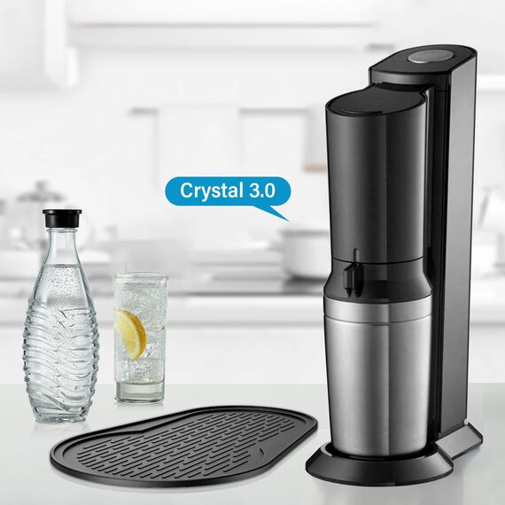 Aissom Exklusives Silikonmatte kompatibel mit SodaStream Crystal3.0, perfektes Abtropfmatte Silikon, rutschfest, Stabil, Tropfmatte, Zubehör für Sodastream (Für Crystal 3.0)