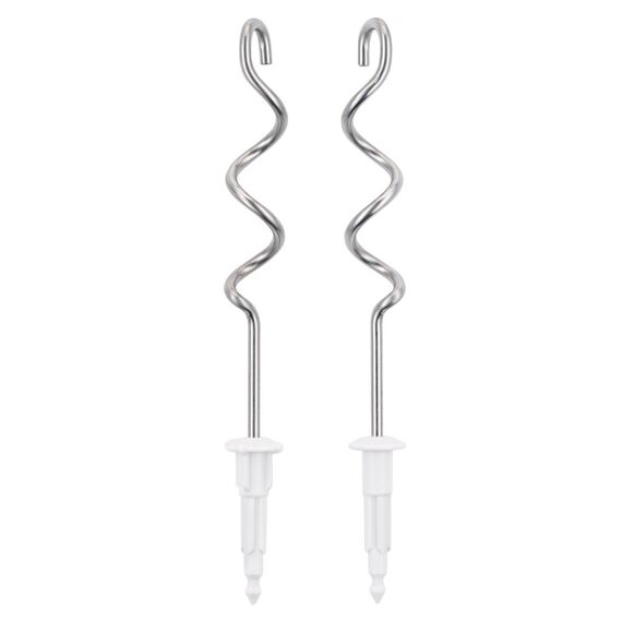 Bosch Handrührgerät, 2 Rührbesen, 2 Knethaken, Edelstahl, spülmaschinenfest, 4 Stufen, leicht, leise, 375 W, farbig, rosa/grau, CleverMixx MFQ2210K