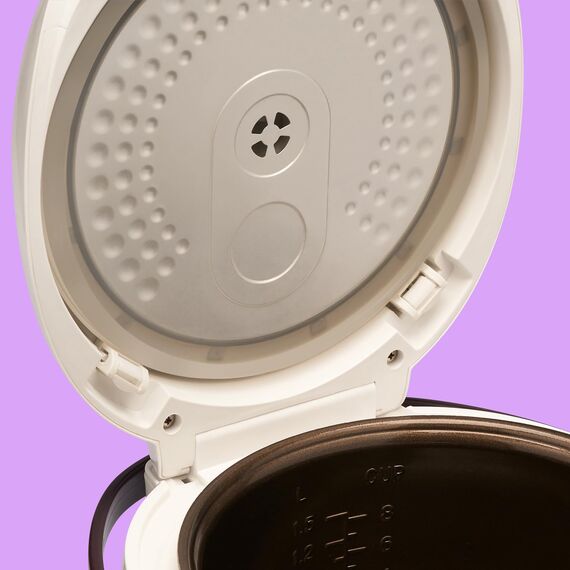 REISHUNGER Digitaler Reiskocher & Dampfgarer Weiß | 1,5 L bis 8 Personen | Warmhaltefunktion, Timer & Premium Innentopf | Multikocher, 12 Programme, 7-Phasen-Technologie