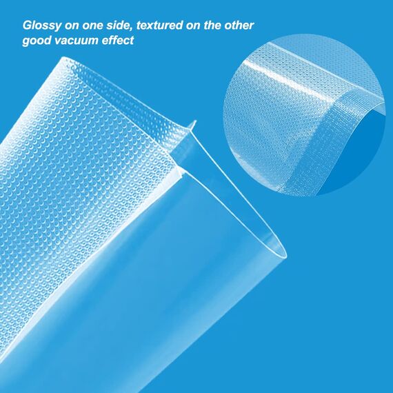 200 Stück Vakuumierbeutel 10x15/15x20/20x25/20x30, Gefrierbeutel, Sous Vide Beutel, BPA-Frei, Eingeprägte Luftrillen, für alle Vakuumierer & Lebensmittel Vakuumiergerät, für Gemüse, Fleisch etc