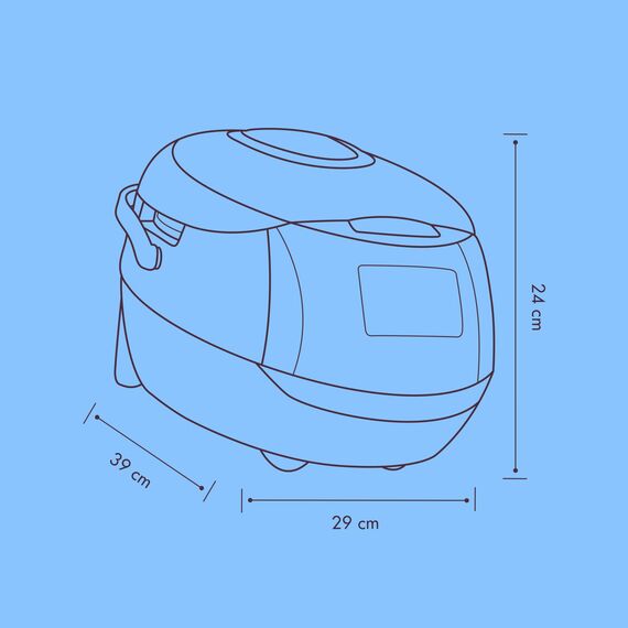 REISHUNGER Digitaler Reiskocher & Dampfgarer Schwarz | 1,5 L bis 8 Personen | Warmhaltefunktion, Timer & Premium Innentopf | Multikocher, 12 Programme, 7-Phasen-Technologie