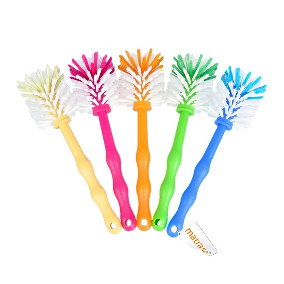 matrasa Spülbürste Tassenbürste - ideal für Thermomix ® TM7 TM6 TM5 TM31 und TM21 - mit Nylonborsten (26cm PINK)