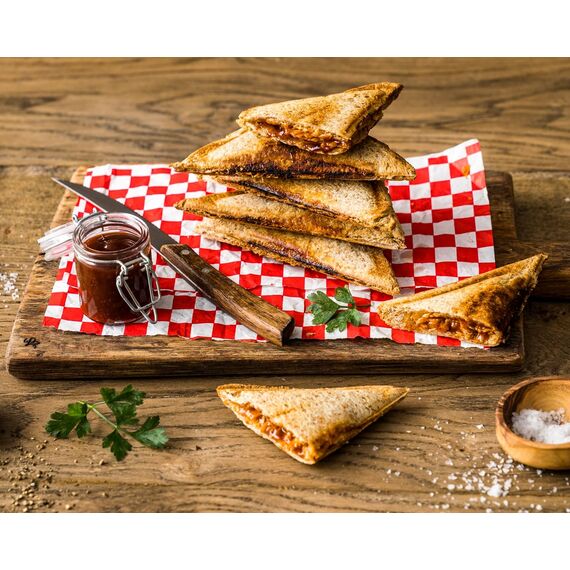 ROMMELSBACHER Sandwich Maker ST 1800, 4 XL-Sandwiches, Antihaftbeschichtung, 15 Minuten Zeitschaltuhr, automatische Abschaltung, Cool Touch Gehäuse, 1800 Watt, schiefergrau