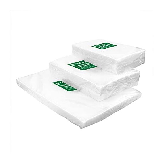 O2frepak150Beutel(50)15x25cm und (50)20x30cm und (50)28x40cm Vakuumier Beutel Vakuumbeutel für Lebensmittel,BPA-Frei Sous Vide Vakuumierbeutel Beutel für Vakuumierer und Folienschweißgeräte Geeignet