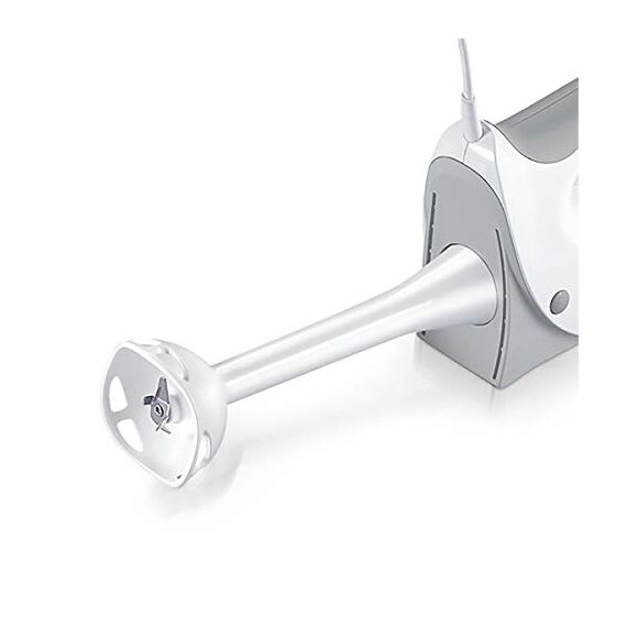 Bosch Handrührer MFQ3540, Handrührgerät, 2 Rührbesen, 2 Edelstahl-Knethaken, spülmaschinengeeignet, 5 Stufen, Pürierstab, Mixbecher, 450 W, weiß