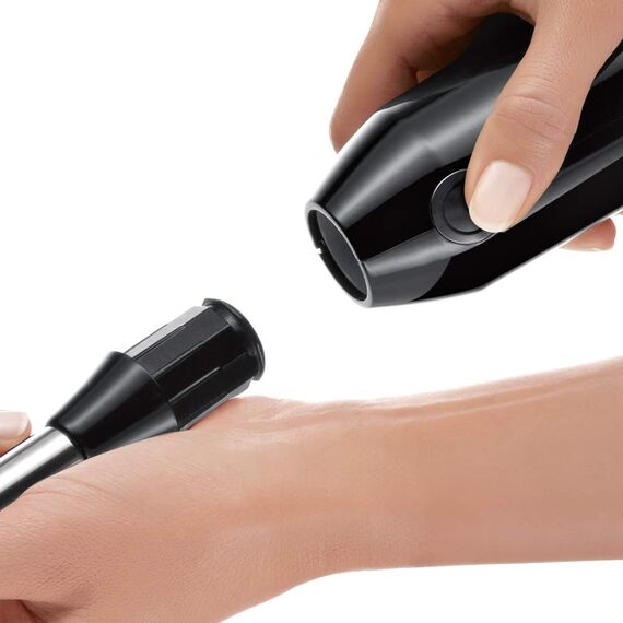 Bosch Stabmixer ErgoMixx MS6CB6110, Edelstahl-Mixfuß, Mix- und Messbecher, 4-Klingen-Messer, leichtes Gehäuse, 12 Stufen plus Turbostufe, einfache Reinigung, 1000 W, schwarz/anthrazit