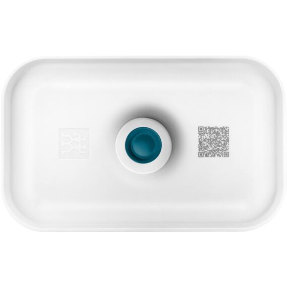 ZWILLING Fresh & Save Vakuumbox, Größe M, Glas, mit Vakuum-Deckel, Blau-La Mer