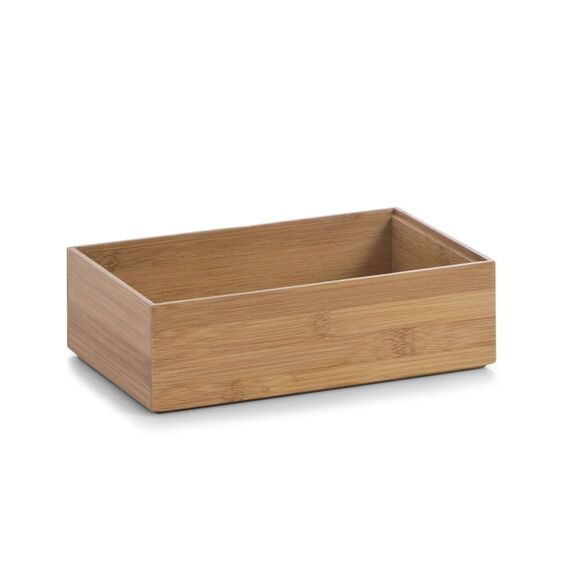 Zeller 13332 Ordnungsbox 23 x 15 x 7 cm, Bamboo, natur