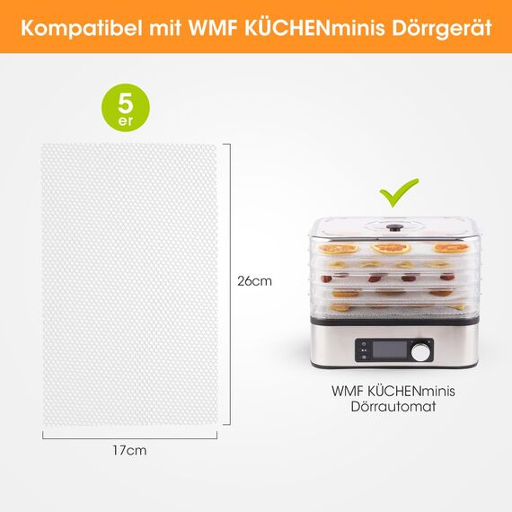 Aieve Dörrfolie Antihaft Silikon Dehydrator Blätter für Obsttrockner, BPA-Frei, Fruchtleder Matte (17 * 26cm)