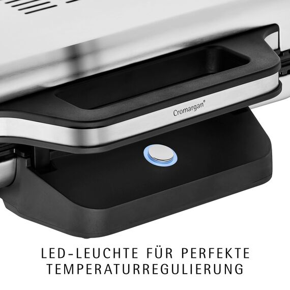 WMF Lono Sandwich Maker, Sandwichtoaster für 2 Standard- oder XXL-Toasts, Sandwichmaker, 2-stufige Höhenanpassung für mehr Füllung, edelstahl matt