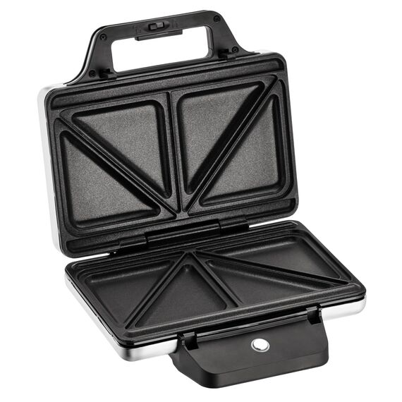 WMF Lono Sandwich Maker, Sandwichtoaster für 2 Standard- oder XXL-Toasts, Sandwichmaker, 2-stufige Höhenanpassung für mehr Füllung, edelstahl matt