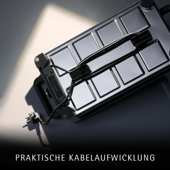 WMF Lono Selection Raclette Grill 8 Personen – Hochwertiger Cromargan Edelstahl, 1500W Leistung, keramikbeschichtete Grillplatte, 8 Pfännchen und Spatel, Temperaturregelung und Ablage