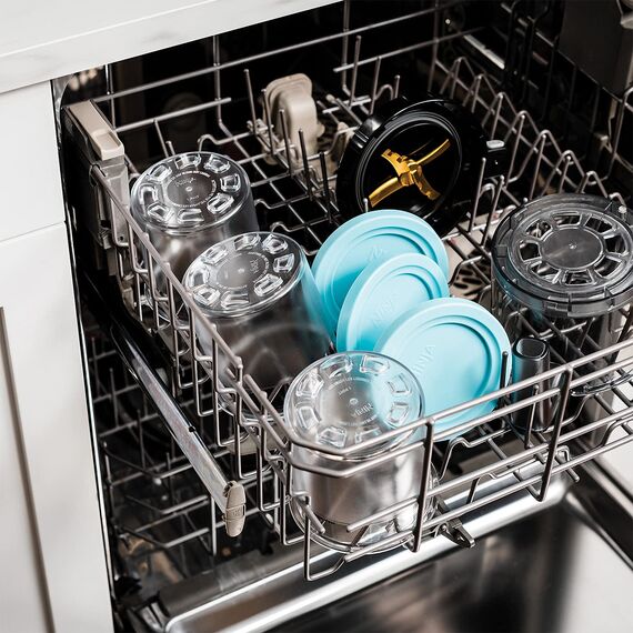 Ninja 4 BPA-freie Dessert-Behälter zur Herstellung und Aufbewahrung von Leckereien Kompatibel mit NC300EU, Grau XSK4PINTEUUK