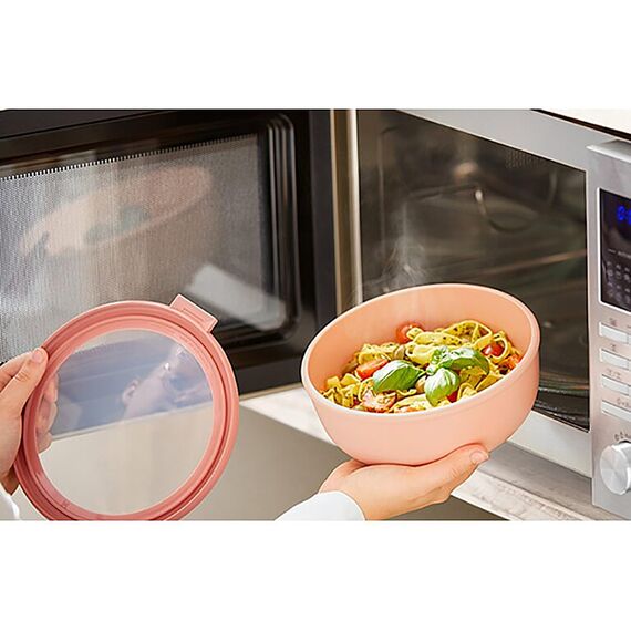 Mepal - Multischale Cirqula Round 3-teiliges Set - Vorratsdosen mit Deckel - Geignet als Aufbewahrungsbox, Kuhlschrank, Gefrierschrank & Mikrowellengeschirr - 500 ml, 1000 ml & 2000 ml - Nordic Denim