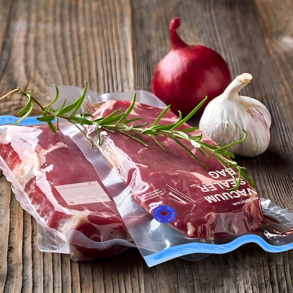 Vakuumbeutel Lebensmittel Wiederverwendbar mit Ventil Reißverschluss Bpa Frei Sous Vide Vakuumierbeutel Vakuumierer Zuhörer Essen Fleisch in 3 Gr. 30Stk.