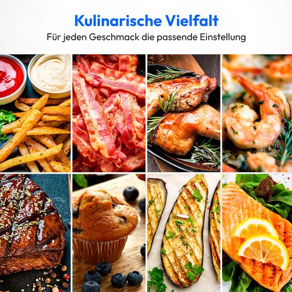 MEDION E20 L Heißluftfritteuse (3,2 Liter Frittierkorb, ca. 1400 Watt, einfache Bedienung, ölfreies Frittieren, 30 Min Timer, Überhitzungsschutz, MD10711) schwarz