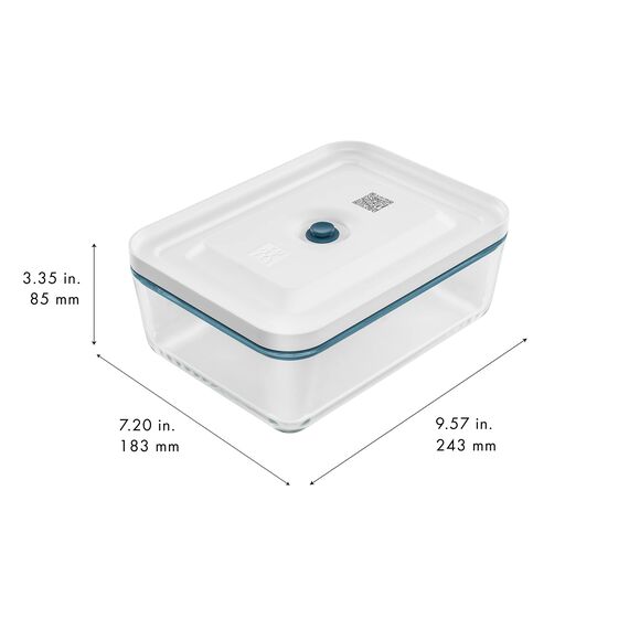 ZWILLING Fresh & Save Vakuum Kühlschrankbox, Glas, La Mer