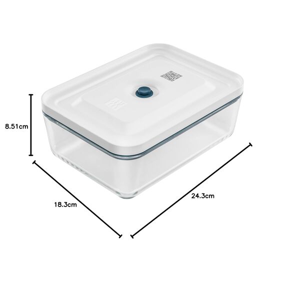 ZWILLING Fresh & Save Vakuum Kühlschrankbox, Glas, La Mer