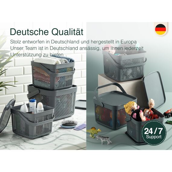 uandu Kartoffel Aufbewahrungsbox 5L – Kartoffelbox für Küche, Zwiebelbox & Knoblauch Aufbewahrung, Küchen Organizer