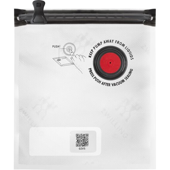 ZWILLING Fresh & Save Vakuum Beutelset für Lebensmittel 10-teilig, verschiedene Größen, Kunststoff, wiederverwendbar