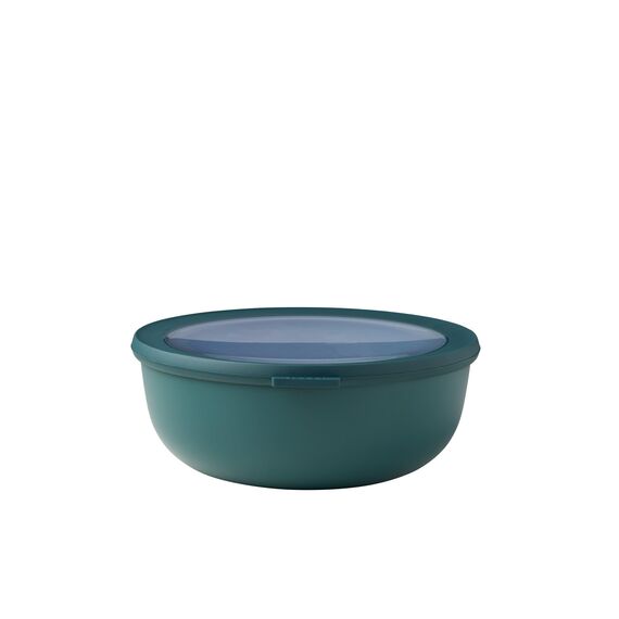Mepal - Multi Bowl Cirqula Round - Vorratsdose mit Deckel - Geeignet als Luftdichte Aufbewahrungsbox für den Kühlschrank, Mikrowellengeschirr & als Frischhaltedosen - 2250 ml - Nordic Pine