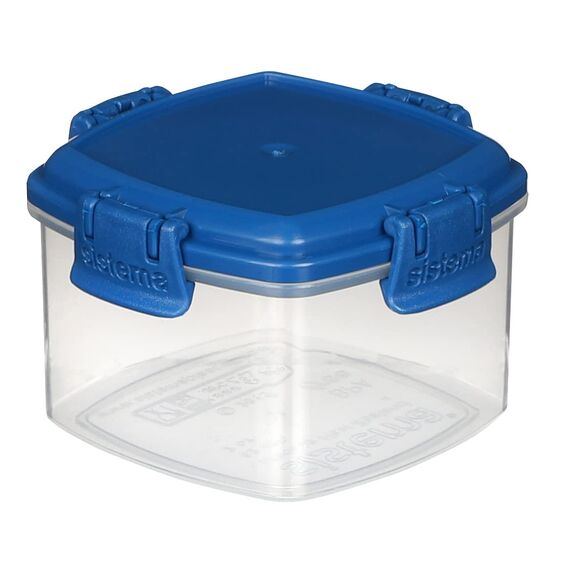 Sistema To Go Knick Knack Frischhaltedosen | 62 ml | stapelbare Snack-Boxen mit Deckel | Gemischte Farben | 4 Stück