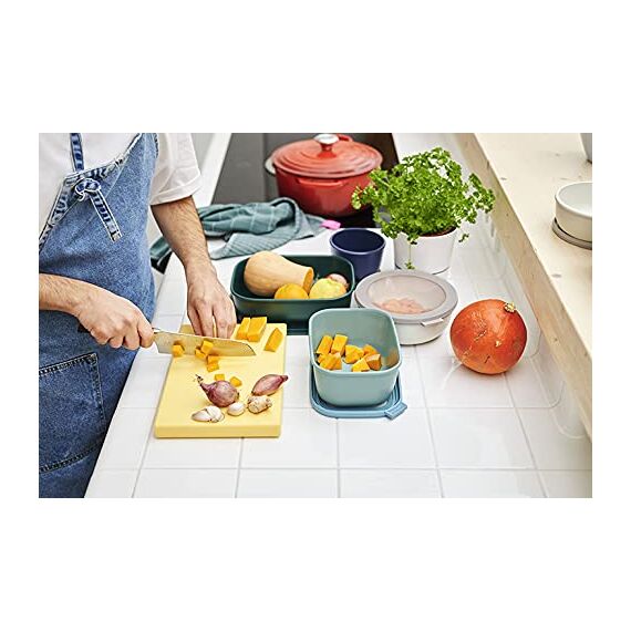 Mepal Multi Bowl Cirqula Round - Mikrowellen Geschir - Geeignet als Luftdichte Aufbewahrungsbox für den Kühlschrank, Mikrowellengeschirr & als Frischhaltedosen - 2250 ml - Vivid mauve