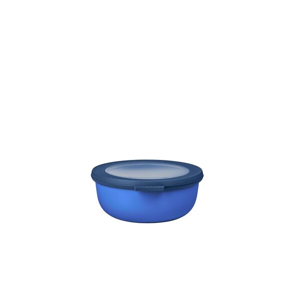 Mepal Multi Bowl Cirqula Round - Mikrowellen Geschir - Geeignet als Luftdichte Aufbewahrungsbox für den Kühlschrank, Mikrowellengeschirr & als Frischhaltedosen - 750 ml - Vivid blue