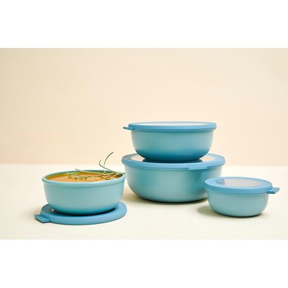 Mepal - Multi Bowl Cirqula Round - Vorratsdose mit Deckel - Geeignet als Luftdichte Aufbewahrungsbox für den Kühlschrank, Mikrowellengeschirr & als Frischhaltedosen - 350 ml - Nordic Pine
