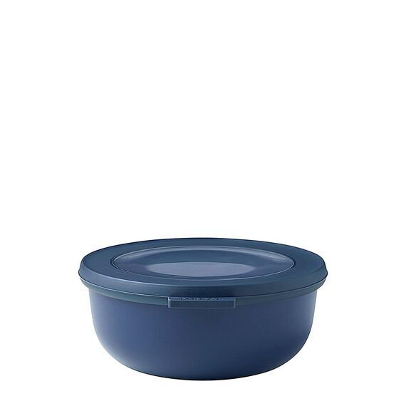 Mepal - Multi Bowl Cirqula Round - Vorratsdose mit Deckel - Geeignet als Luftdichte Aufbewahrungsbox für den Kühlschrank, Mikrowellengeschirr & als Frischhaltedosen - 750 ml - Nordic Denim