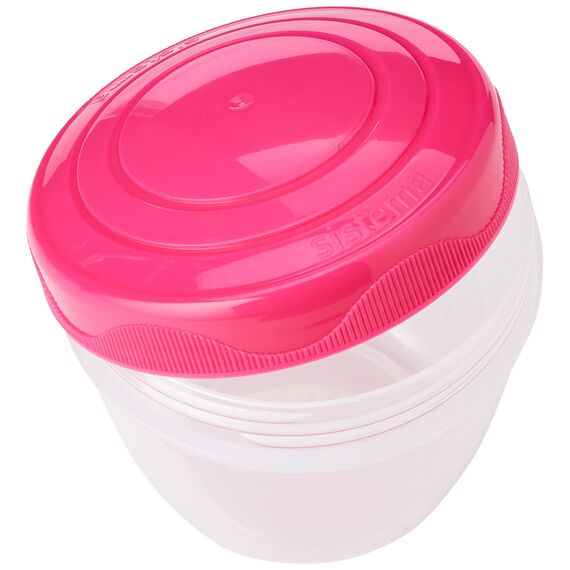 Sistema TO GO Snack 'n' Nest Frischhaltedosen Set | 150 ml305 ml520 ml | kleine ineinander stapelbare Vorratsdosen | BPA-frei | Gemischte Farben | 3 Stück