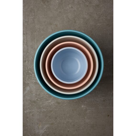 Mepal Multischüssel Cirqula rund – Nordic white – 350 ml Inhalt – mit abnehmbarem Deckel – bruchfestes Material - auslaufsicher – tiefkühlgeeignet - spülmaschinengeeignet (Packung mit 2)