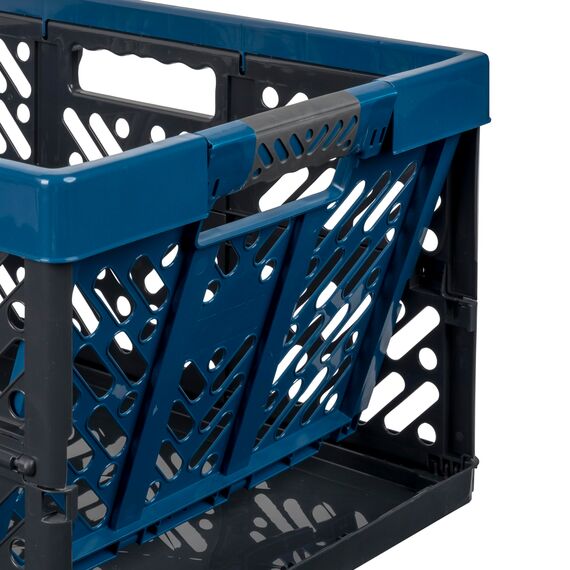 keeeper Stabile Profi-Klappbox mit Soft-Touch Griffen, 45 l, Ben, Eco Blue (Blau), 54x37x28