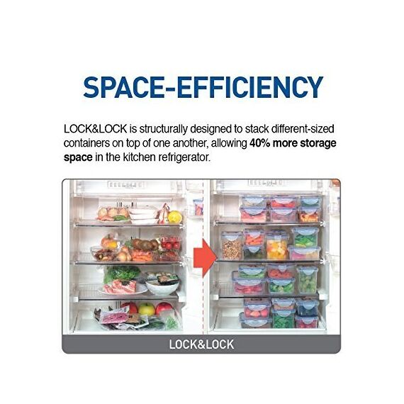 Lock & Lock HPL805 Multifunktionsbox 0,18l durchsichtig