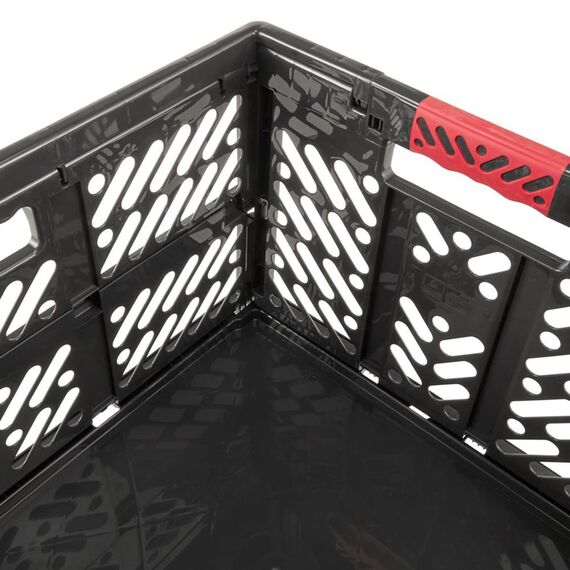 keeeper Stabile Profi-Klappbox mit Soft-Touch Griffen, 54 x 37 x 28 cm, 45 l, Ben, Graphit-Grau