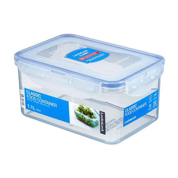 LocknLock CLASSIC Frischhaltedose | 1,9 L | 20,5 x 13,4 x 11,8 cm | 100 % luft- und wasserdichte Vorratsdose | Spülmaschinen-, und Mikrowellengeeignet | BPA-Frei | 4-fach Sicherheits-Verschluss