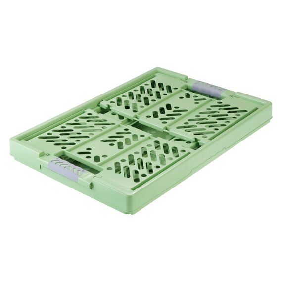 keeeper ben Stabile Profi-Klappbox mit Soft-Touch Griffen, 54 x 37 x 28 cm, 45 l, Eco Line, Grün (Eco Grass Green)