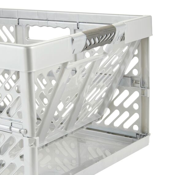 keeeper ben Stabile Profi-Klappbox mit Soft-Touch Griffen, 54 x 37 x 28 cm, 45 l, Silber (Light Silver)