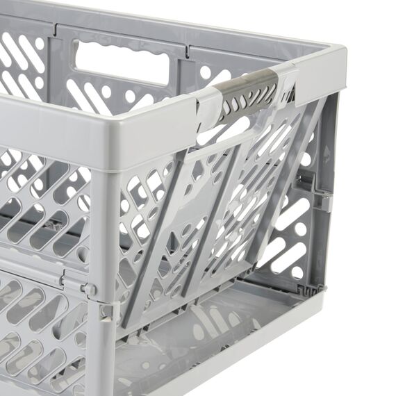 keeeper ben Stabile Profi-Klappbox mit Soft-Touch Griffen, 54 x 37 x 28 cm, 45 l, Grau (Nordic Grey)