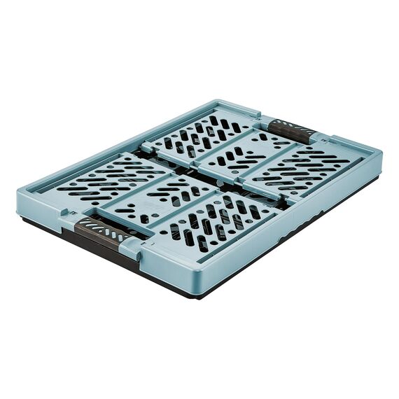 keeeper Stabile Profi-Klappbox mit Soft-Touch Griffen, 54 x 37 x 28 cm, 45 l, Ben, Nordic Blue