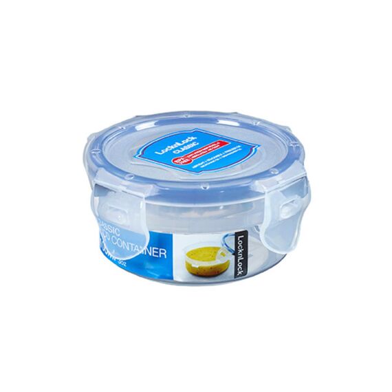 LocknLock CLASSIC Frischhaltedose | 100 ml | Ø 8,9 x 4,3 cm | 100 % luft- und wasserdichte Vorratsdose | Spülmaschinen-, und Mikrowellengeeignet | BPA-Frei | 4-fach Sicherheits-Verschluss