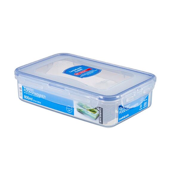 LocknLock CLASSIC Frischhaltedose | 800 ml | 205 x 134 x 52 mm | Mit Ablaufgitter | Luft- und wasserdichte Vorratsdose | Spülmaschinen-, und Mikrowellengeeignet | BPA-Frei