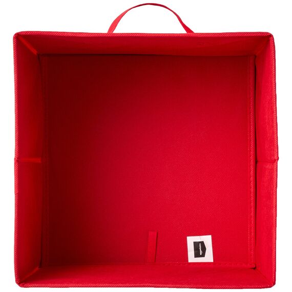 Amazon Basics Foldable Storage Cubes, 6 Stück, Rot, 26.6 x 26.6 x 27.9 cm