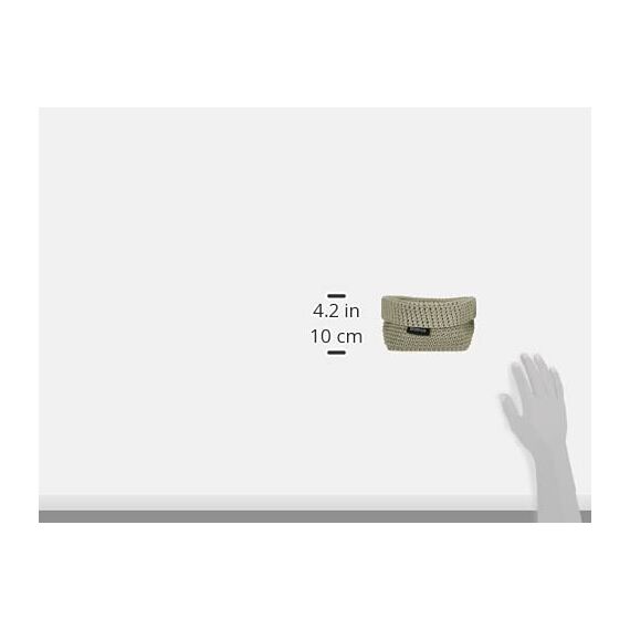 blomus | Aufbewahrungskorb | Tela | Kunstfaser Sand | M 15x10x9cm | Indoor | (Packung mit 2)